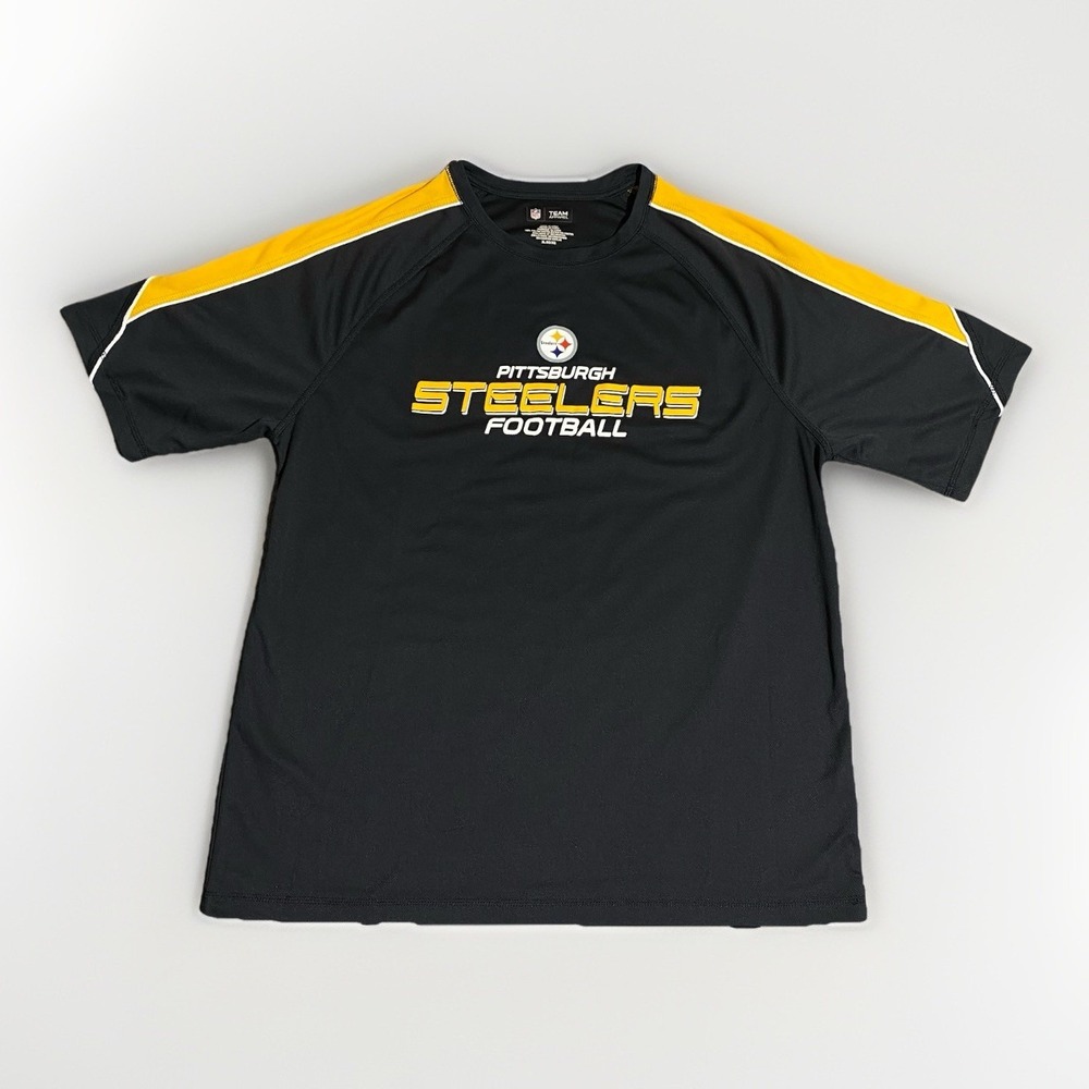 Pittsburgh Steelers Shirt Men XL Black Long Sleeve Teamwear NFL Graphic Logo Y2K